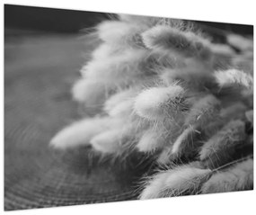 Tablou - iarbă de coadă de iepure pe masă (90x60 cm)