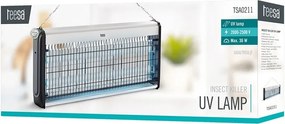 Lampa uv anti insecte 2 x 18w teesa