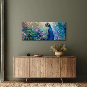 Tablou - Pictura de un păun (120x50 cm)