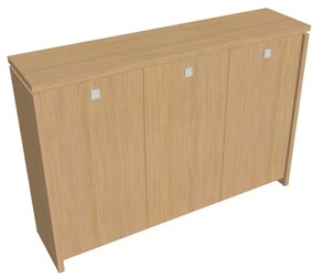 Dulap mediu pentru haine Verno 188 x 46 x 130 cm, stejar deschis