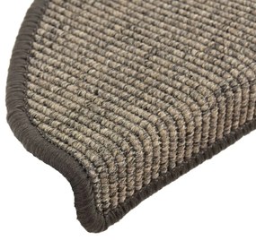 Covorase scari autoadezive, 15 buc., gri  bej, 65x25 cm 15, gri si bej, 65 x 25 cm