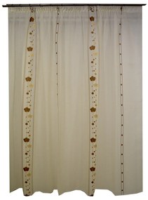 Perdele Velaria sable cu flori wenge
