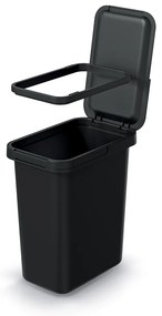 Coș de gunoi suspendat, 12 l, negru
