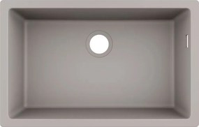 Chiuveta compozit Hansgrohe S51 SilicaTec gri beton 71x45 cm