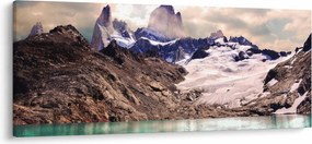 Tablou cu lac montan (120x50 cm)