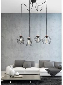 Lustră pe cablu GALAXY 4xE27/60W/230V