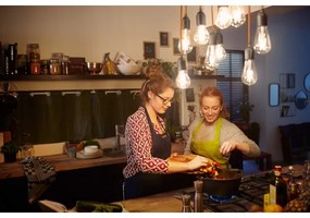 SET 2x bec LED VINTAGE Philips E27/7W/230V 2700K