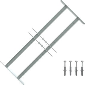vidaXL Grilaj de siguranță pentru ferestre cu 2 bare transversale 500-650 mm