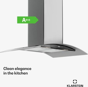 Klarstein Hota, Colette, 90 cm, 600 m³/h, clasa energetică A, oțel inoxidabil, argintie