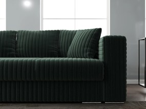 Canapea extensibilă dumonde cu ladă de depozitare si sezut confortabil din spuma high-density, Gloria Ambience Verde 240x100 cm