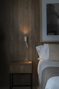 Aplica LED ambientala cu reader directionabil DANTE alba 5W/3W 2700K