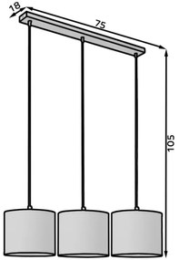 Pendul, 18x75x105 cm, Vespillo, Eltap (Culoare: Verde Inchis)