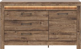 Comoda TORIN, stejar, 157x45x93 cm