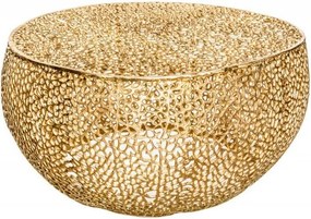 Masuta cu aspect deosebit Leaf 80cm, auriu