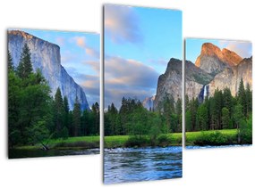 Tablou cu peisaj montan sălbatic (90x60 cm)