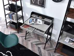 Masă PC Borge (beton + negru). 1109733