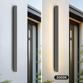 Brilagi - Aplica LED de exterior LINEAR LED/22W/230V 3000K IP65 antracit