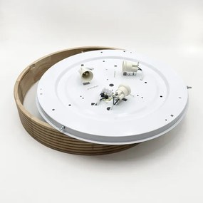 Brilagi - Lampă de tavan LED CARVALHO MODERN SLIM 3xE27/60W/230V Ø 47,5 cm stejar