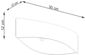 Sollux SL.1188 - Aplica de perete TONI 1xG9/8W/230V albă