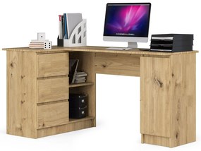 Masă PC de colț Bevin (Stejar artisan) (S). 1070968