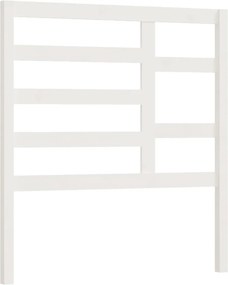 vidaXL Tăblie de pat, alb, 96x4x104 cm, lemn masiv de pin