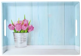 Kesper 77392 Tava de servire Tulipane, 50 x 35 x4,5 cm