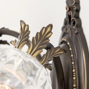 Aplica de perete design clasic LA BOHEME 2L, patina veche