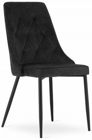 Scaun de sufragerie IMOLA din catifea neagra