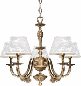 Candelabru 5 brate din alama design italian Angelica