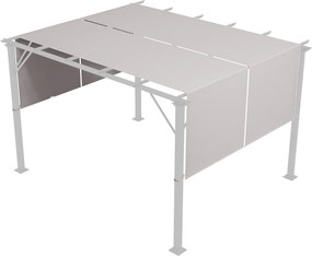 Outsunny Copertină Pergolă Rezervă UV 3x3(m) 4.9x1.2m Ușor de Instalat Kaki | Aosom Romania