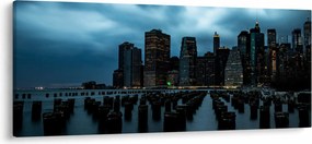Tablou - Privire spre Zgârâie nori din New York (120x50 cm)