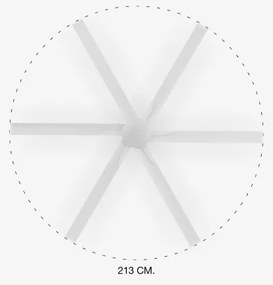 Ventilator de tavan FARO 33461A ANDROS XL alb d. 213 cm + telecomandă