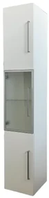 Vitrina cu 3 usi alba 39/42/219 cm