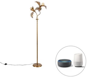 Lampă de podea inteligentă aurie 187 cm inclusiv 2 WiFi G95 - Botanica