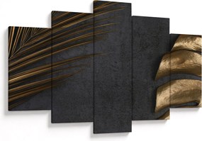 Tablou cu frunze aurii (150x105 cm)