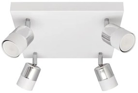 Spot LED TUBSSON 4xGU10/4,8W/230V alb/crom lucios