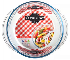 Vas termorezistent cu capac 18cm, 1.4L, Ocuisine