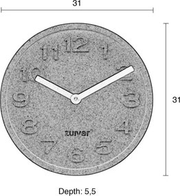Ceas de perete din plută Zuiver Cork