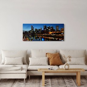 Tablou cu noaptea în Melbourne (120x50 cm)