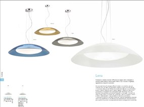 Pendul modern diam. 64cm LENA SP3 D64 Bianco 035727