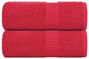 vidaXL Prosoape de baie 2 buc. FROGN Roșu 30x30 cm 100% bumbac