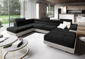 Supermobel Canapea in forma de U CASONE, 345x70x202, sawana 14/soft 11, stanga