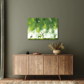 Tablou pe sticlă - Ceb în pădure (70x50 cm)