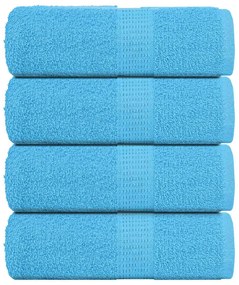 vidaXL Prosoape de baie 4 buc. FROGN turcoaz 30x30 cm 100% bumbac