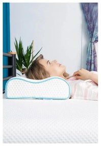 Pernă anatomică cu umplutură de spumă cu memorie 42x61,5 cm – Mila Home