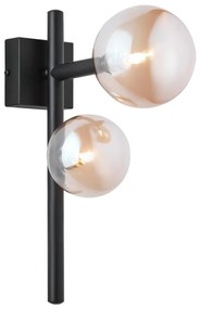 Jupiter 1906 - Aplică de perete NEPTUN 2xG9/14W/230V negru/bej fumuriu