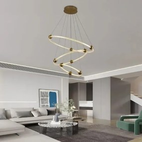 Lustră LED dimabilă pe cablu LED/45W/230V 3000-6500K + telecomandă