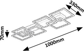 Plafoniera LED cu telecomanda Fatma