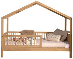 Set FORREST OAK format dintr-un Pat copii Vipack (90 x 200 cm) și o bară de siguranță.