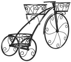 Suport metalic pentru flori pentru bicicletă